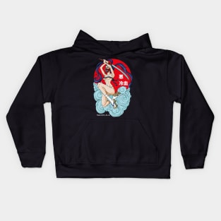 samurai killer girl Kids Hoodie